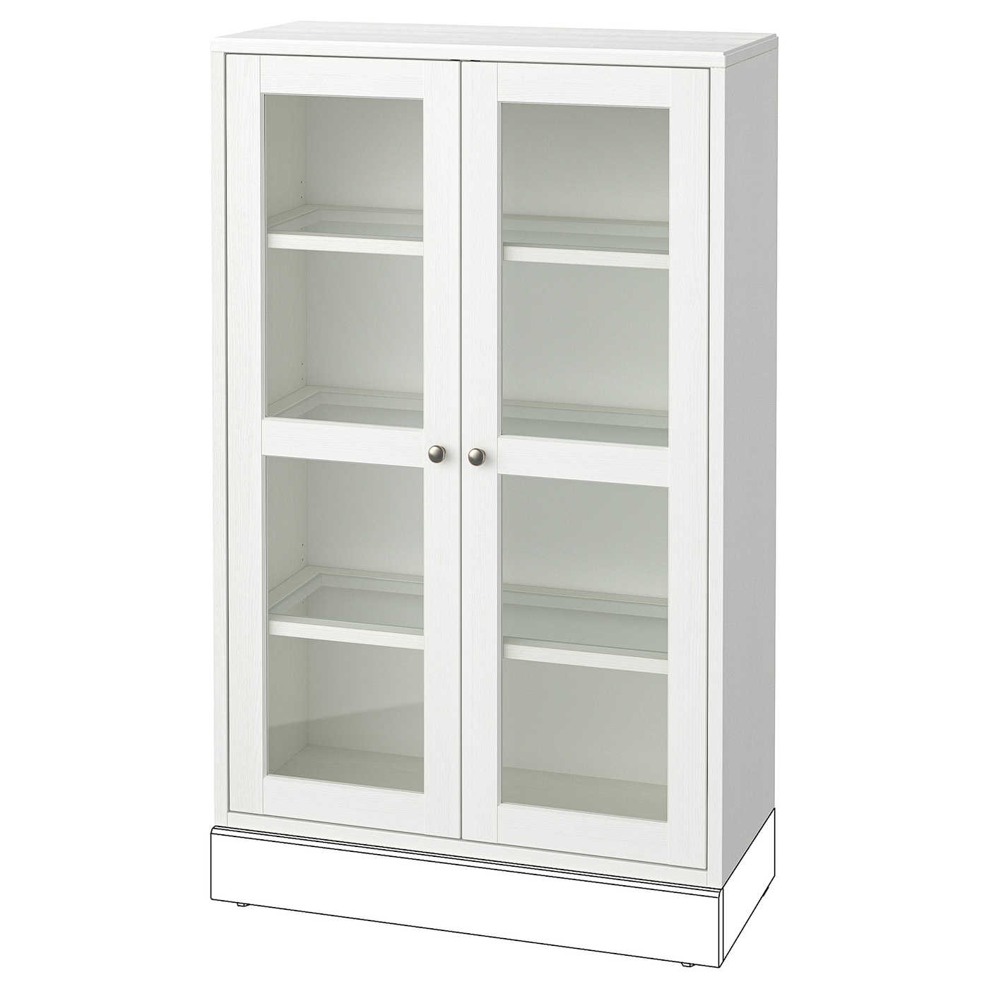 IKEA HAVSTA witryna, biały, 81x35x123 cm