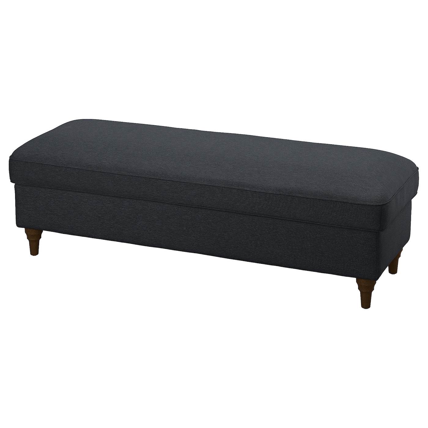 IKEA ESSEBODA ławka z pojemnikiem, Knäbäck antracyt/brązowy, Szerokość: 145 cm