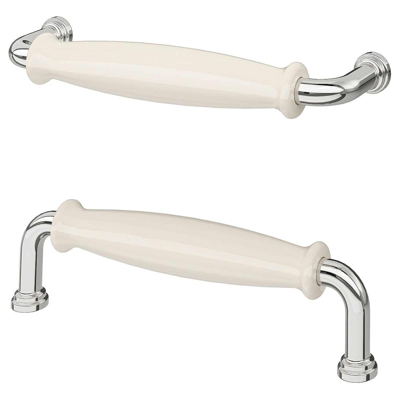 IKEA KLINGSTORP uchwyt, kremowy/chrom, 141 mm