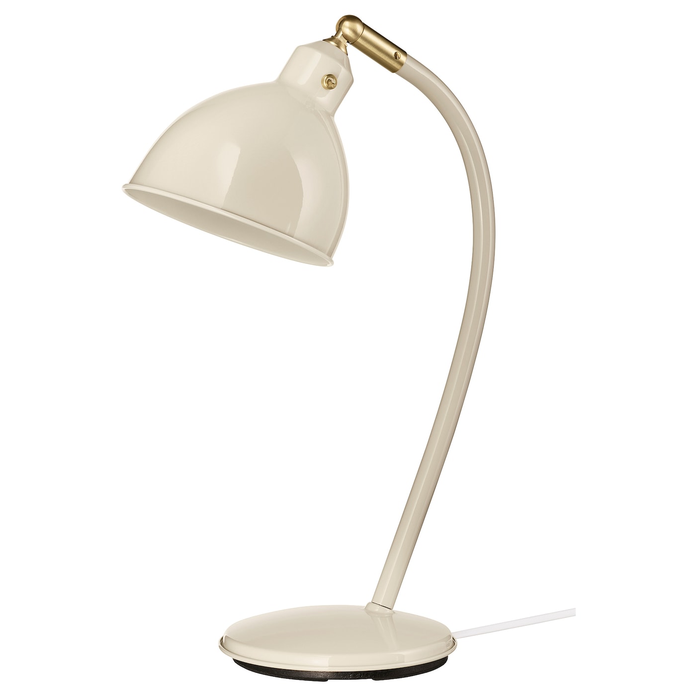 IKEA RÖDFLIK lampa na biurko, jasnobeżowy, Wysokość: 43 cm