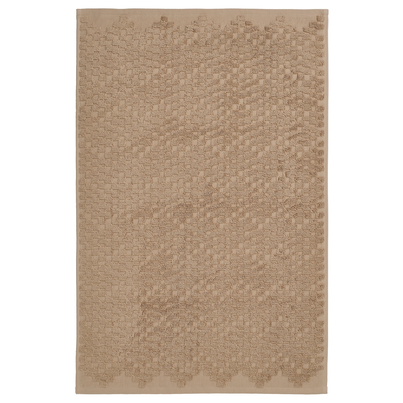 IKEA FJÄLLKATTFOT dywanik łazienkowy, beżowy, 50x80 cm