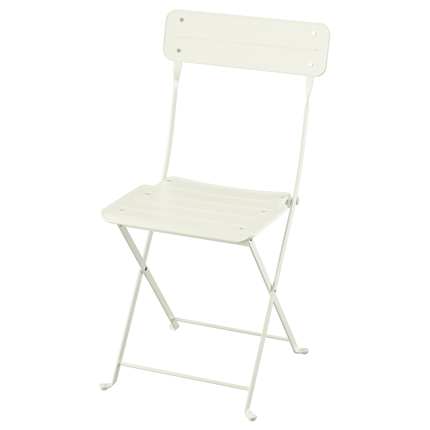IKEA SUNDSÖ krzesło składane, kremowy zewnętrzne, Głębokość: 46 cm