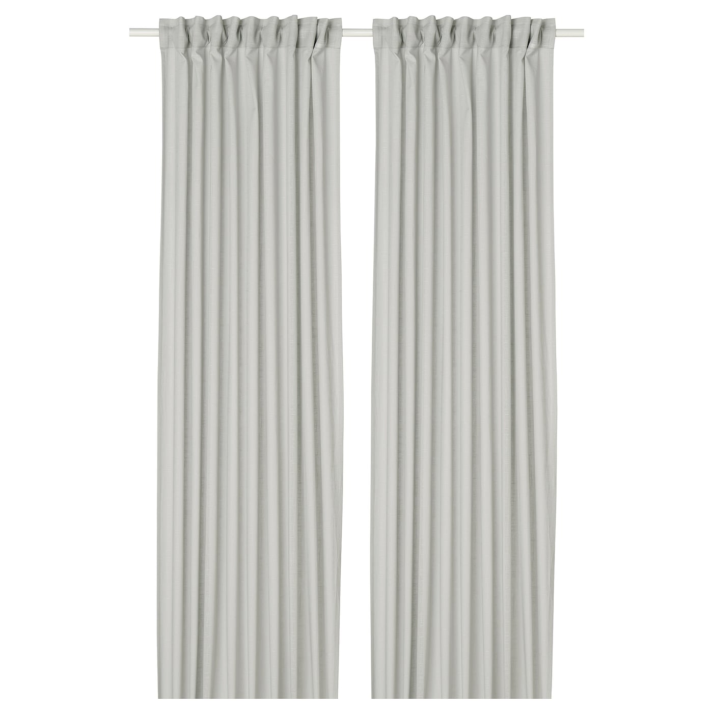 IKEA SILVERLÖNN firanki, 2 szt, jasnoszary/na taśmie, 145x300 cm