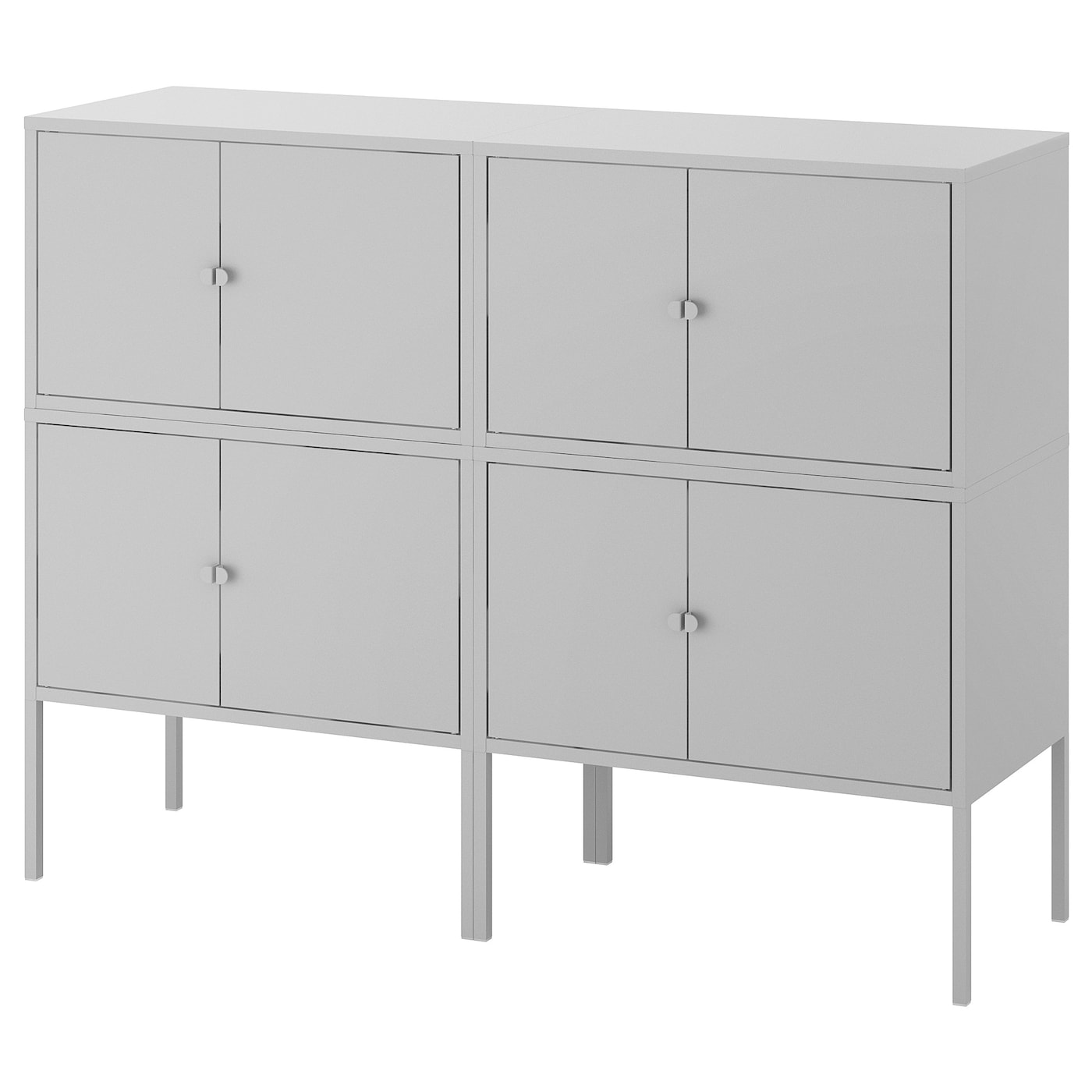 IKEA LIXHULT kombinacja szafek, szary, 120x35x92 cm
