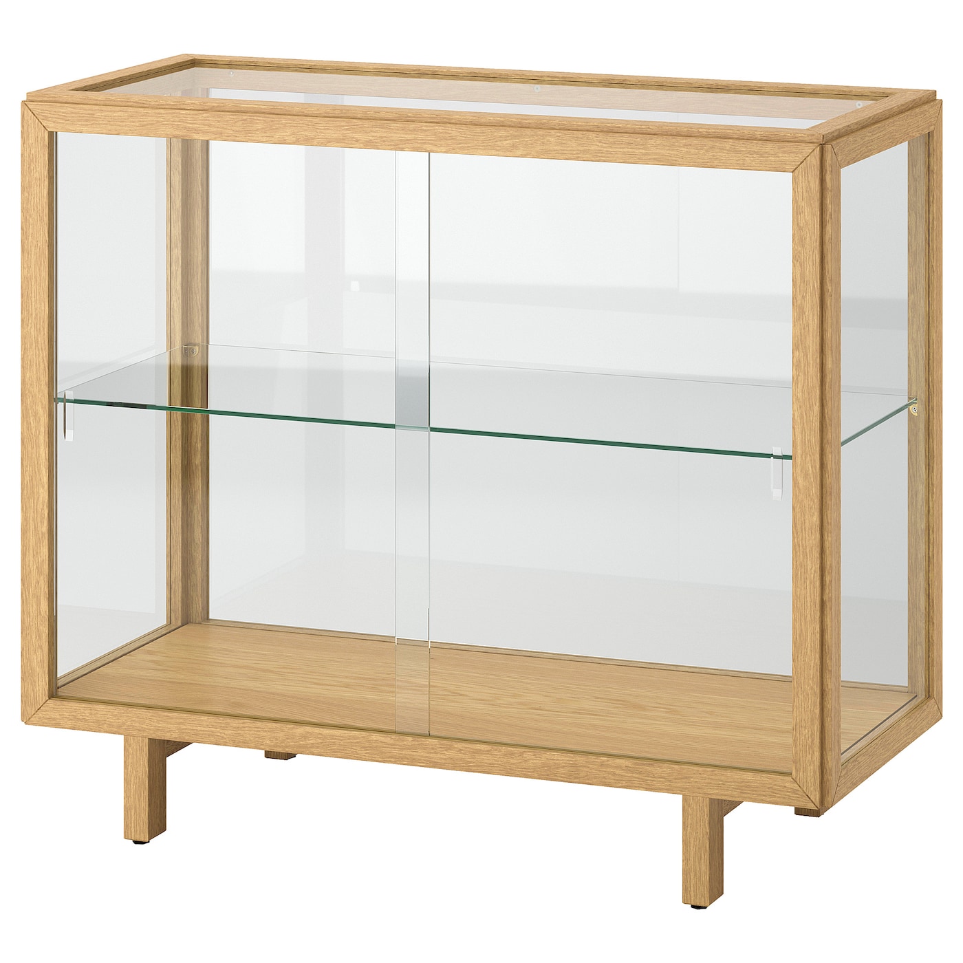 IKEA STOCKHOLM 2025 witryna, okl dęb, 100x40x86 cm