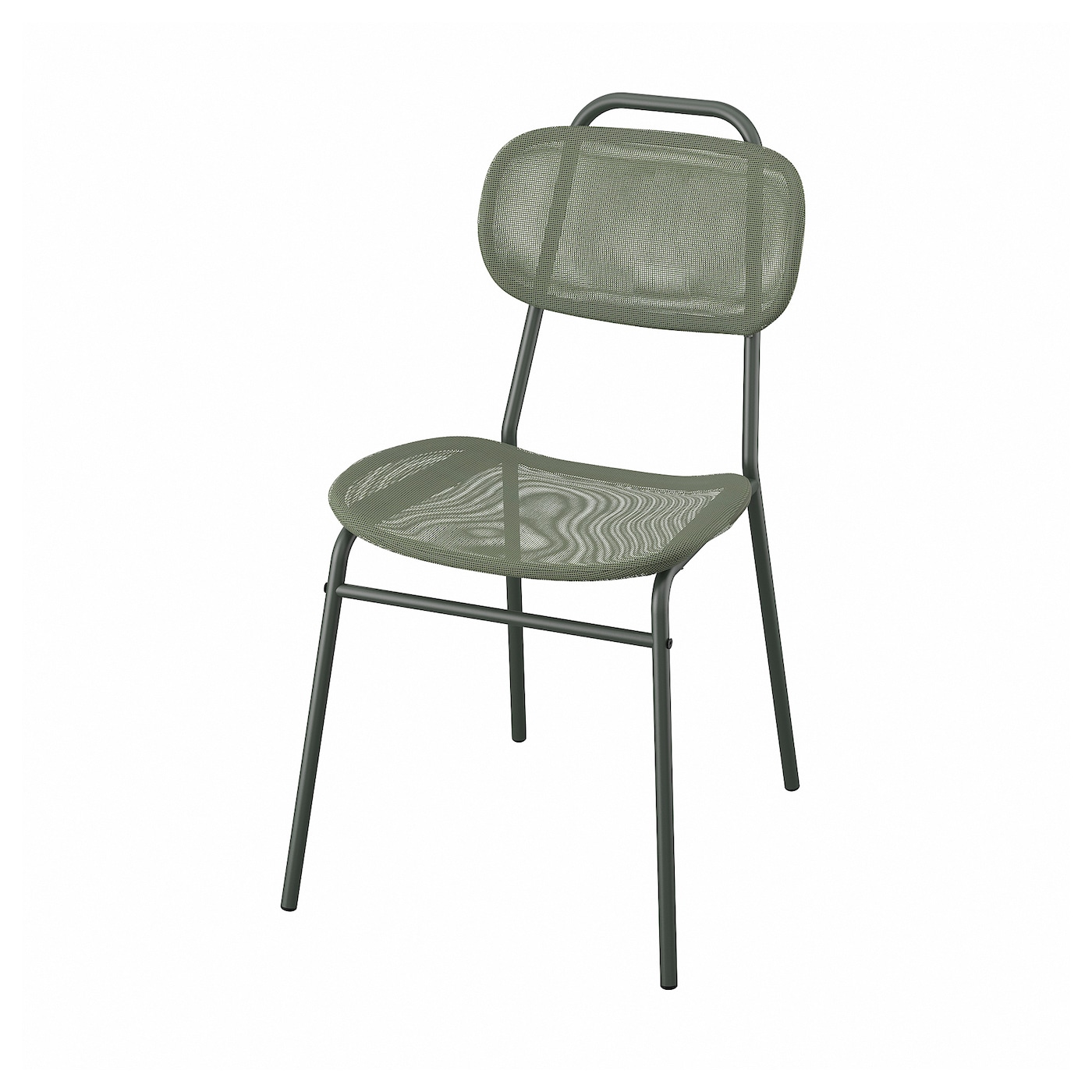 IKEA ENSHOLM krzesło, zielony zewnętrzne, Głębokość: 58 cm