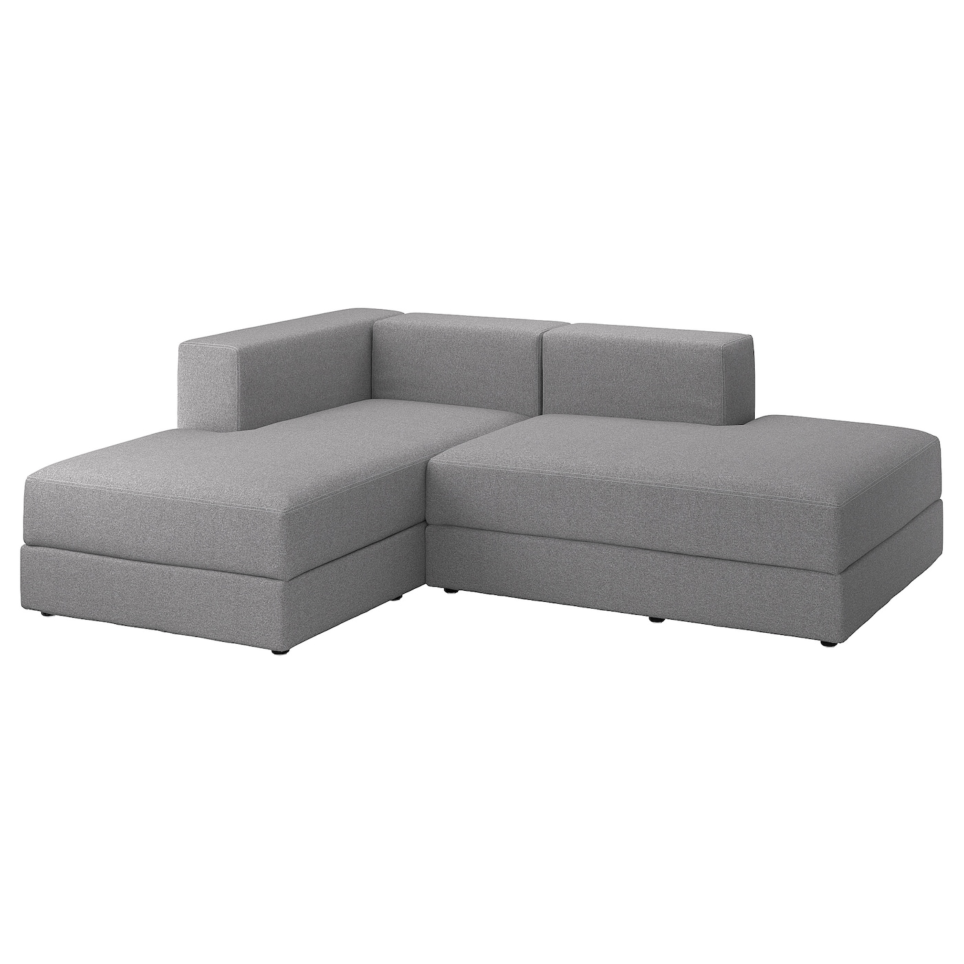 IKEA JÄTTEBO moduły szezlongów, Tonerud szary, Głębokość: 160 cm