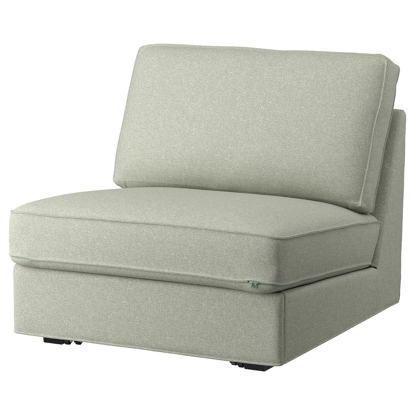 IKEA KIVIK 1o sofa rozkładana, Gunnared jasnozielony, Długość łóżka: 197 cm