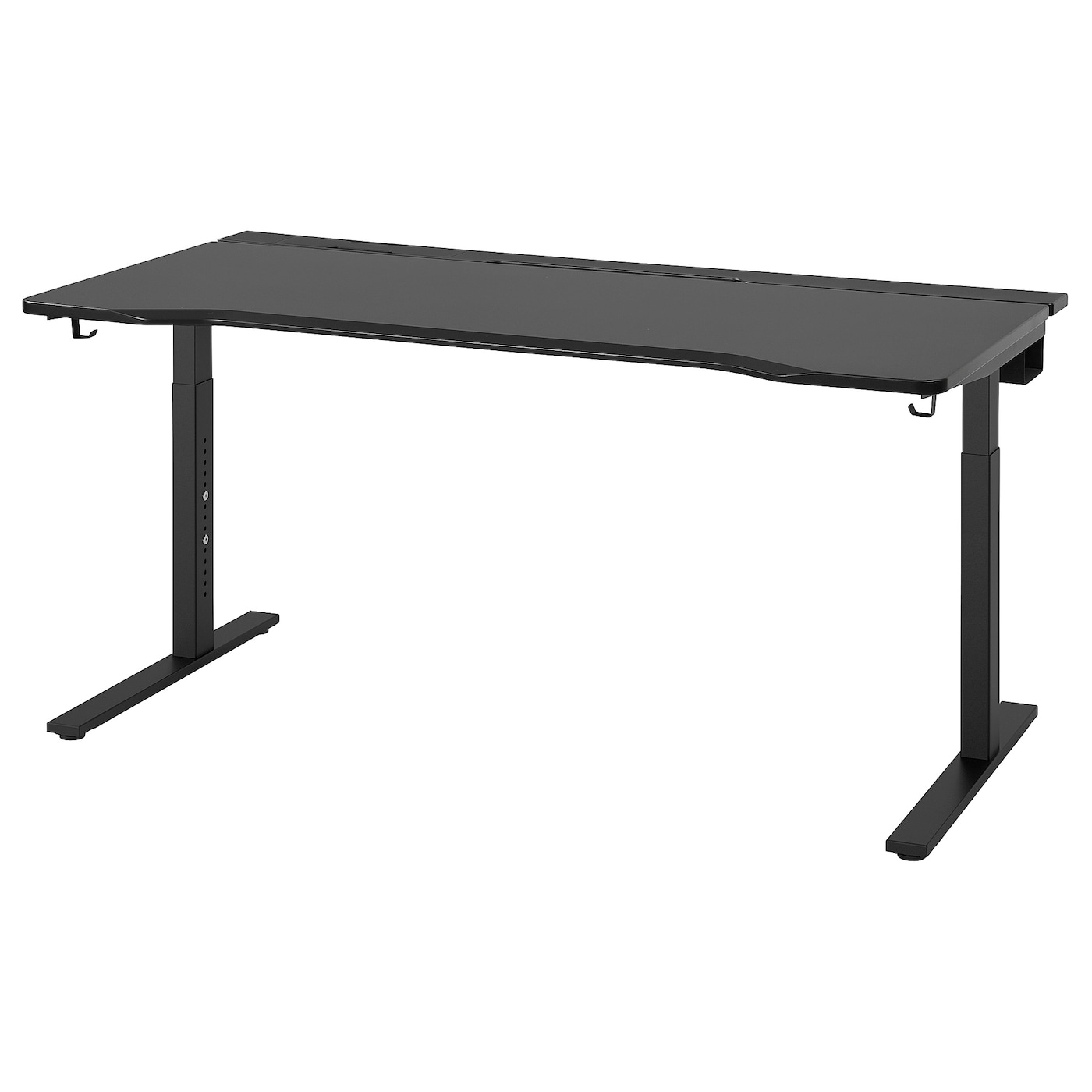 IKEA UTMANING biurko gamingowe, czarny, 160x80 cm