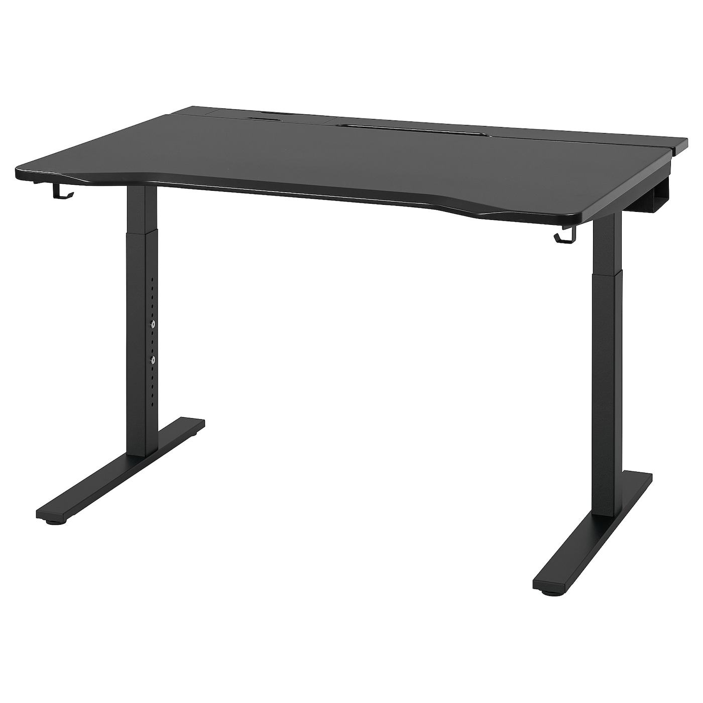 IKEA UTMANING biurko gamingowe, czarny, 120x80 cm