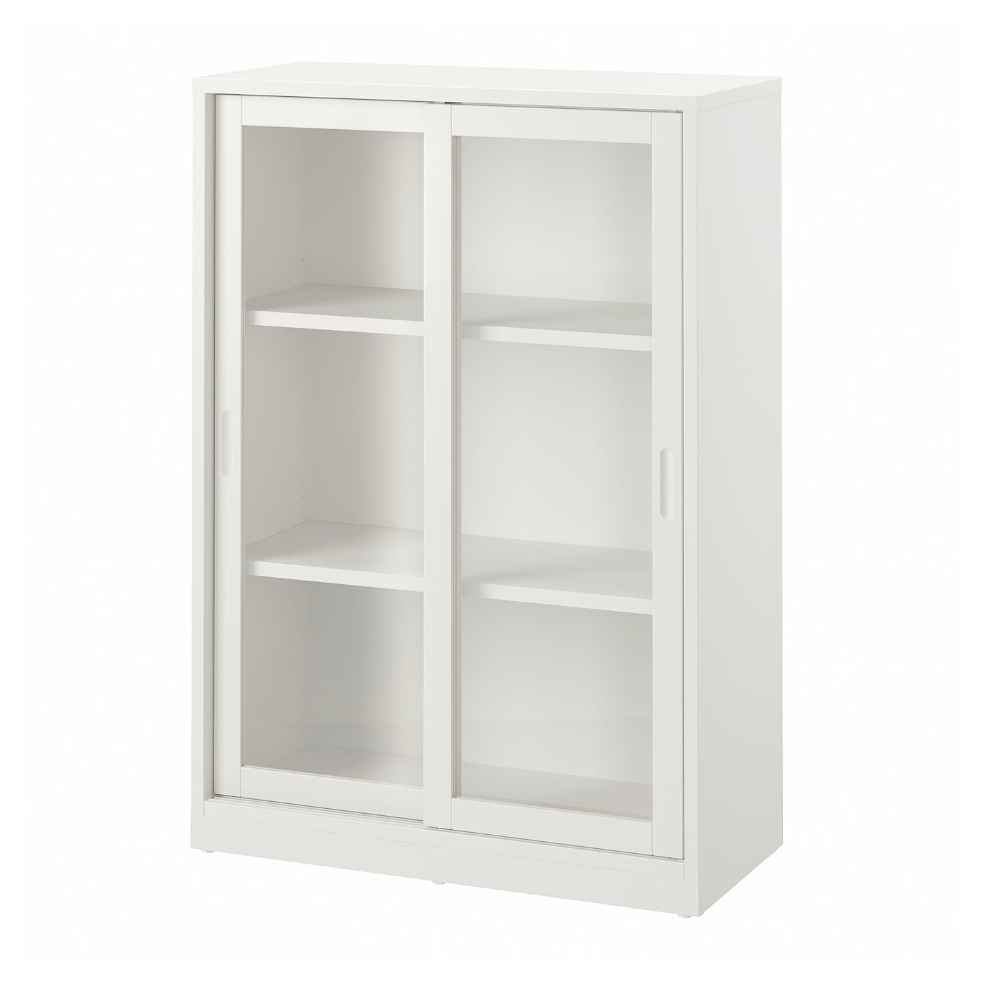 IKEA TONSTAD witryna z przesuwanymi drzwiami, kremowy, 81x37x116 cm