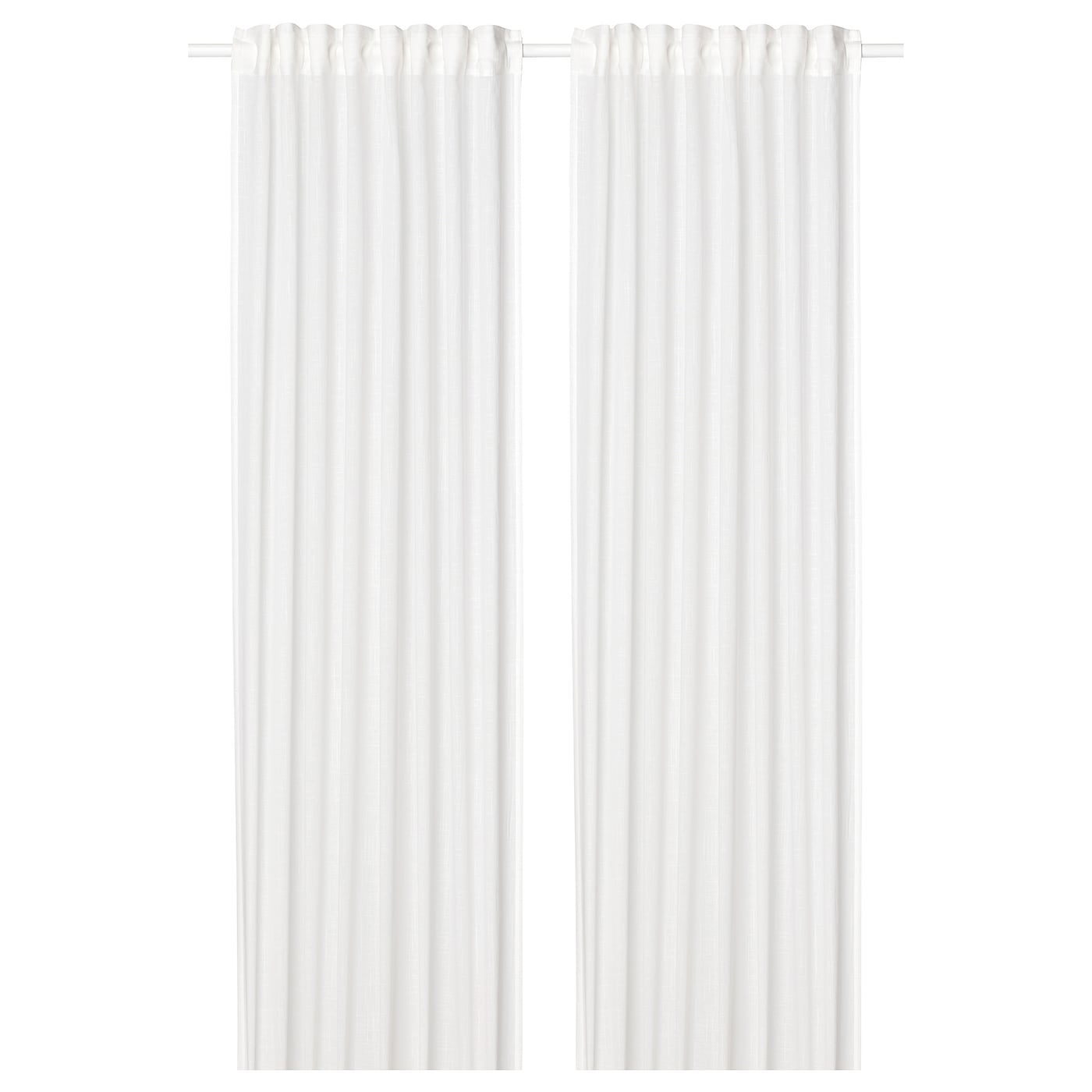 IKEA SILVERLÖNN firanki, 2 szt, biały/na taśmie, 145x300 cm