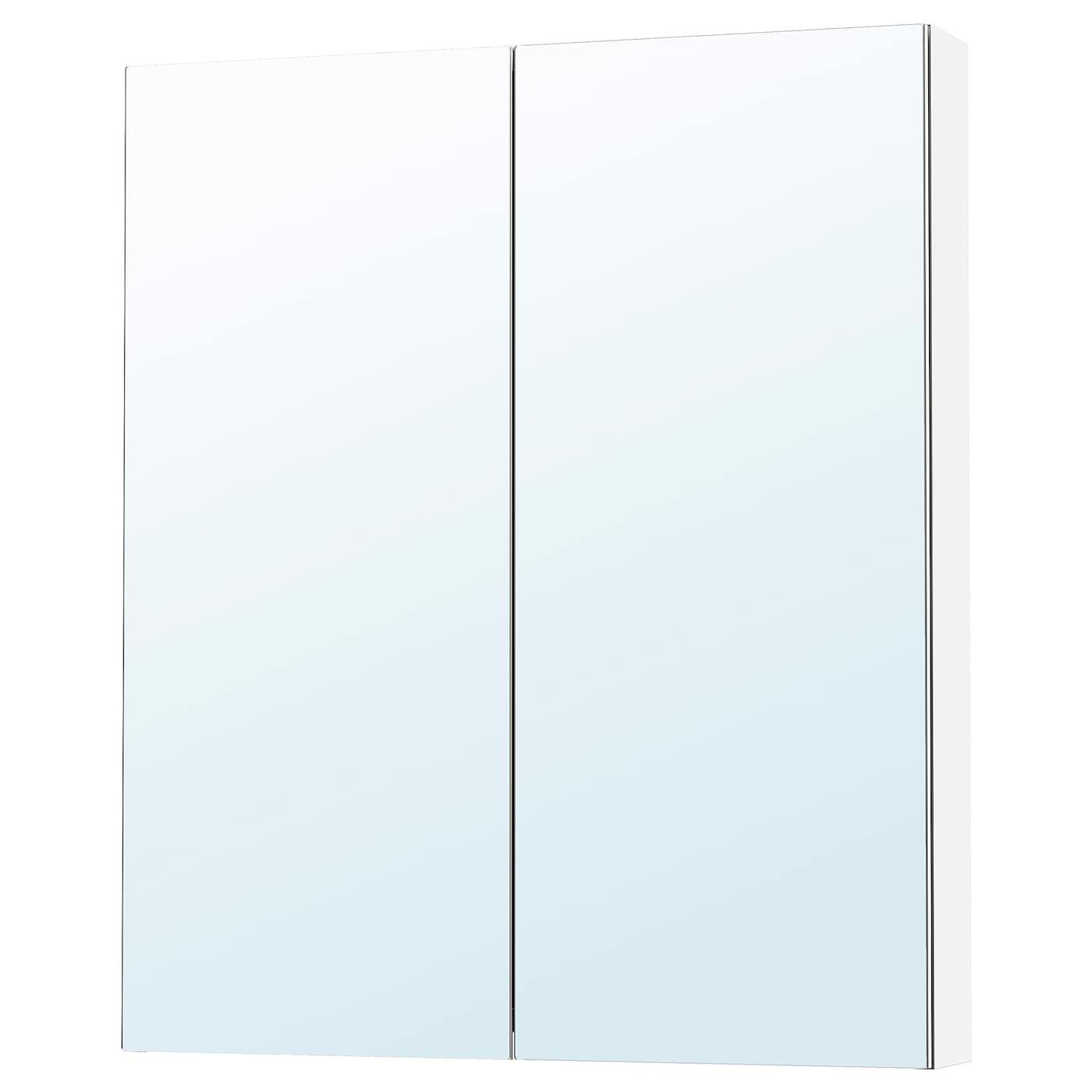IKEA LETTAN szafka z lustrem/drzwiczki, efekt lustrzany/lustro, 80x15x95 cm