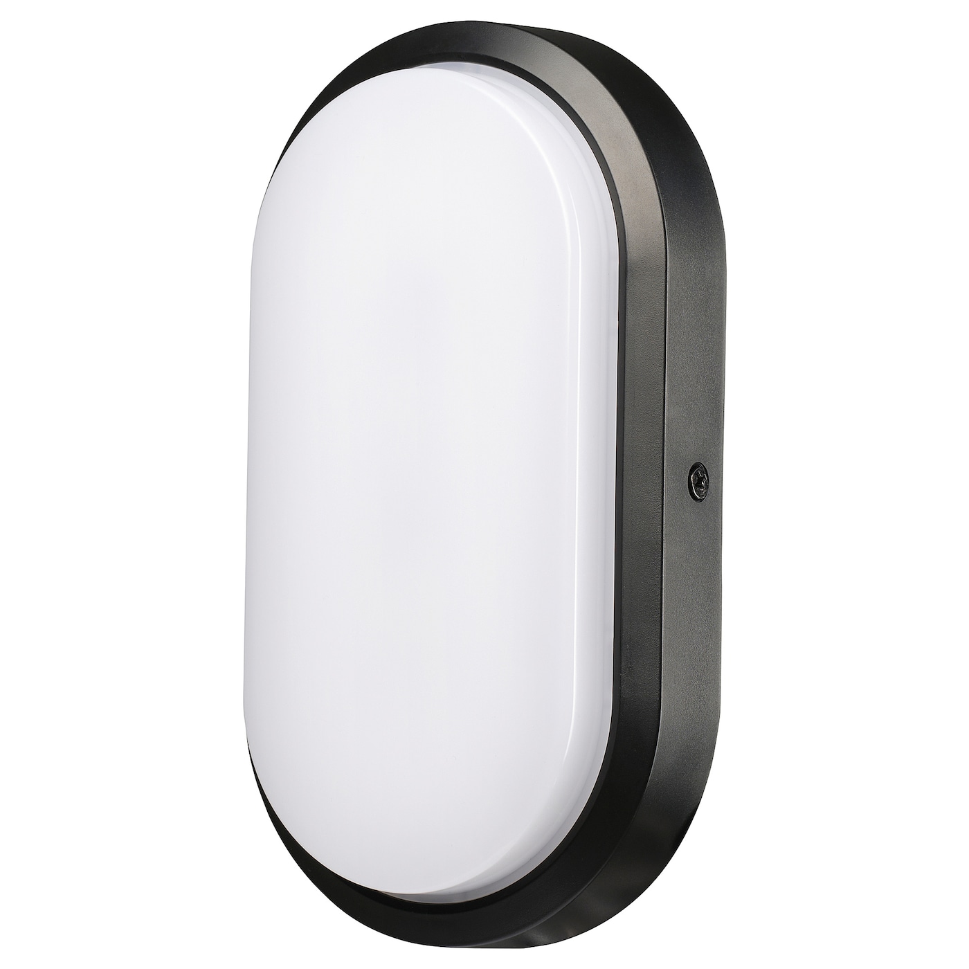 IKEA DÄCKSBÅT kinkiet LED, instalacja stała, zewnętrzne czarny, Wysokość: 4.5 cm