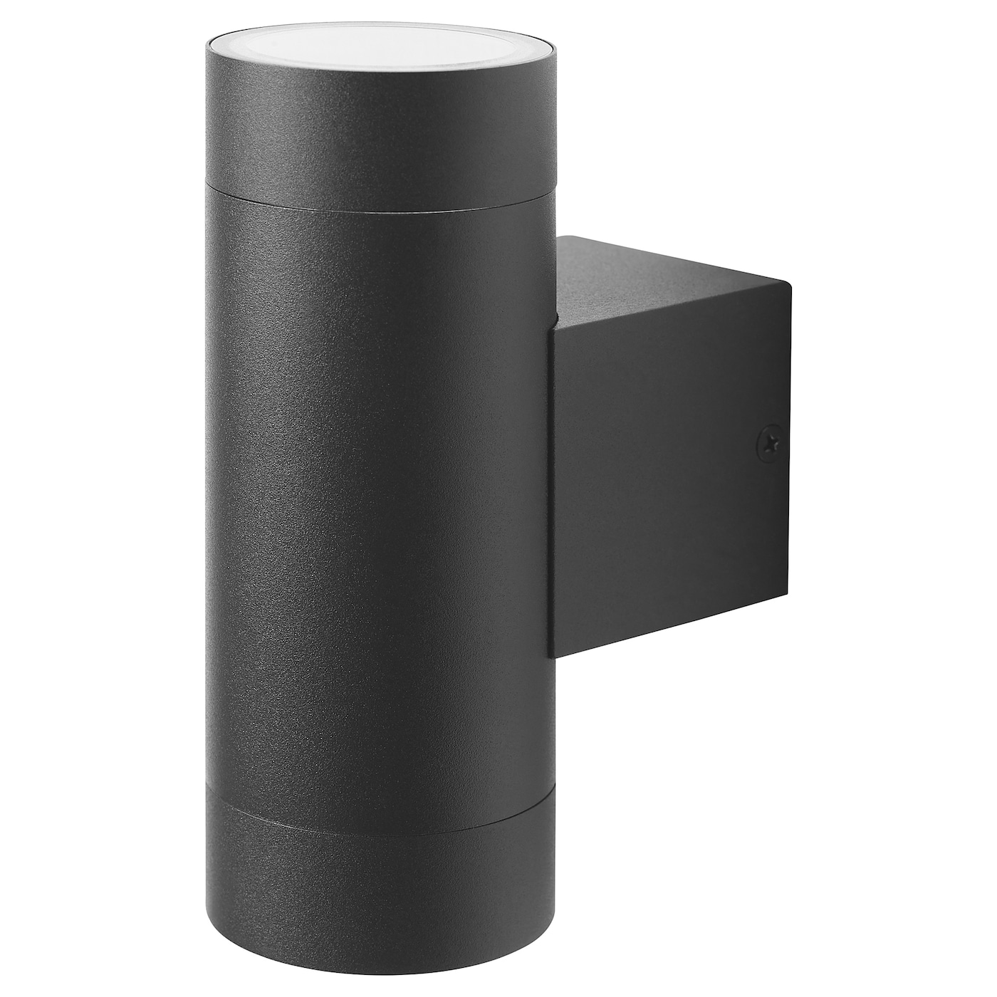 IKEA GRÖNSPRÖT kinkiet dwustronny, inst. stała, zewnętrzne czarny, 16 cm