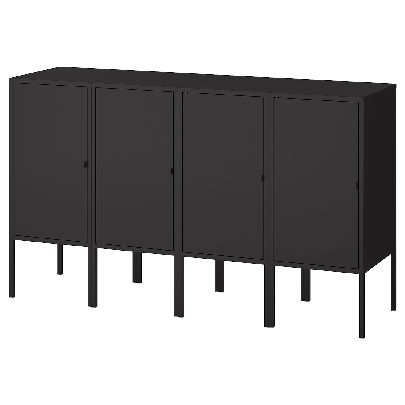 IKEA LIXHULT regał, antracyt, 140x35x82 cm