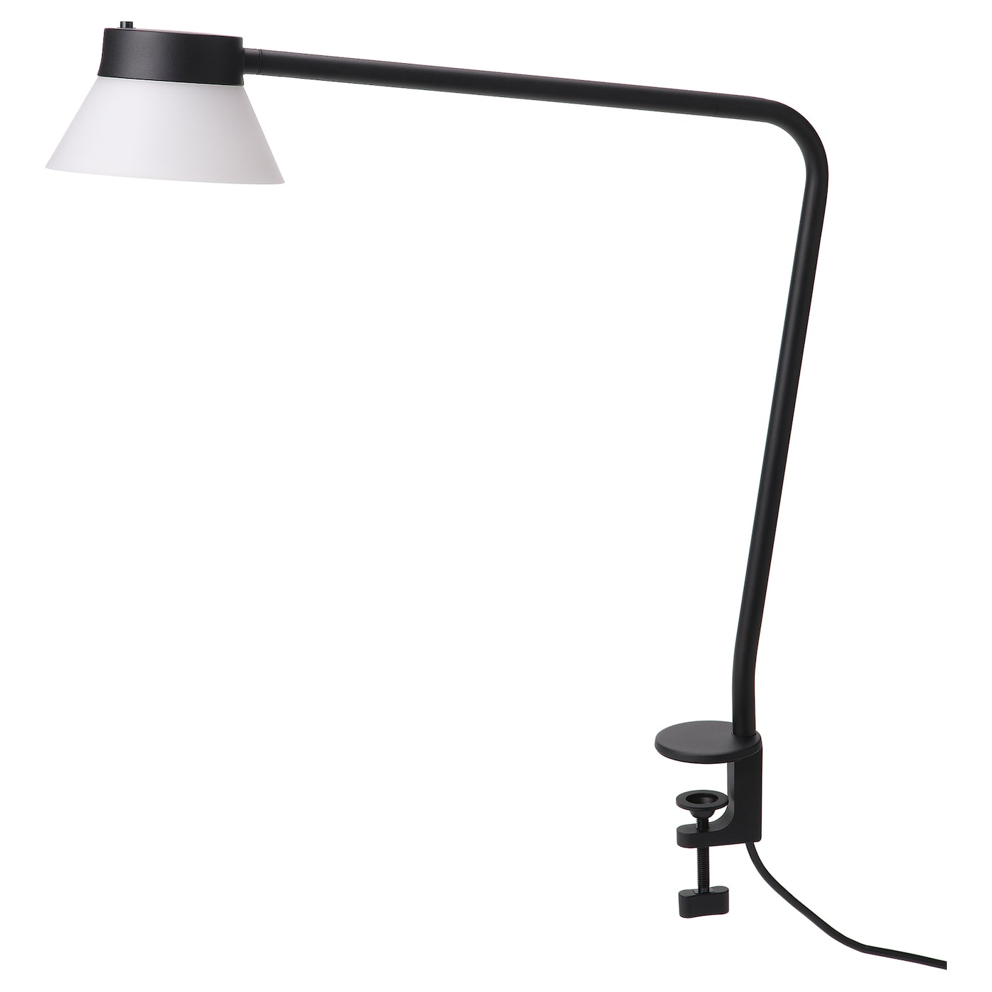 IKEA SAMBORD lampa na biurko, czarny/biały, Wysokość: 46 cm