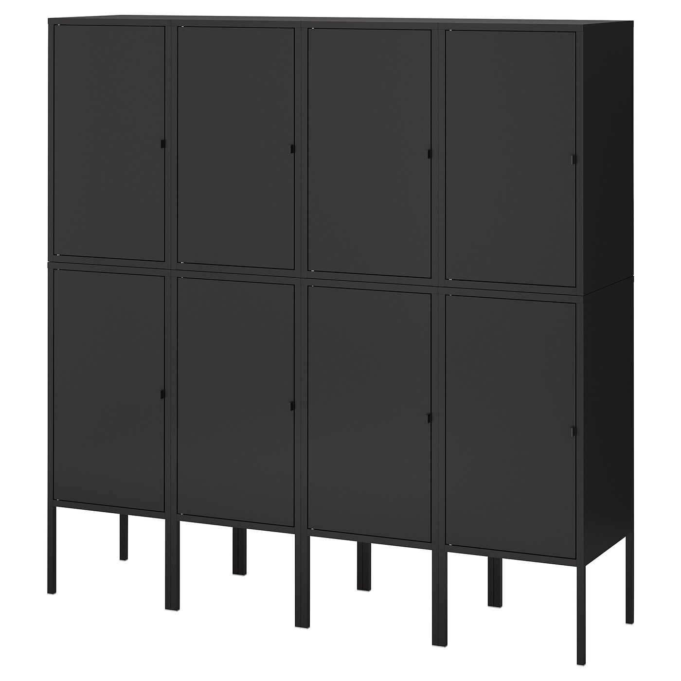 IKEA LIXHULT regał, antracyt, 140x35x142 cm