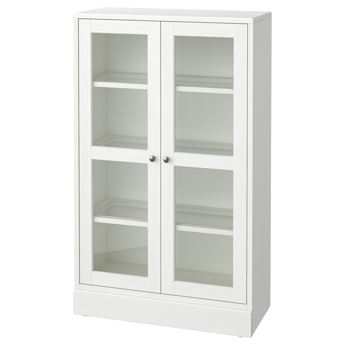 IKEA HAVSTA szafka witryna z cokołem, biały/szkło bezbarwne, 81x37x134 cm
