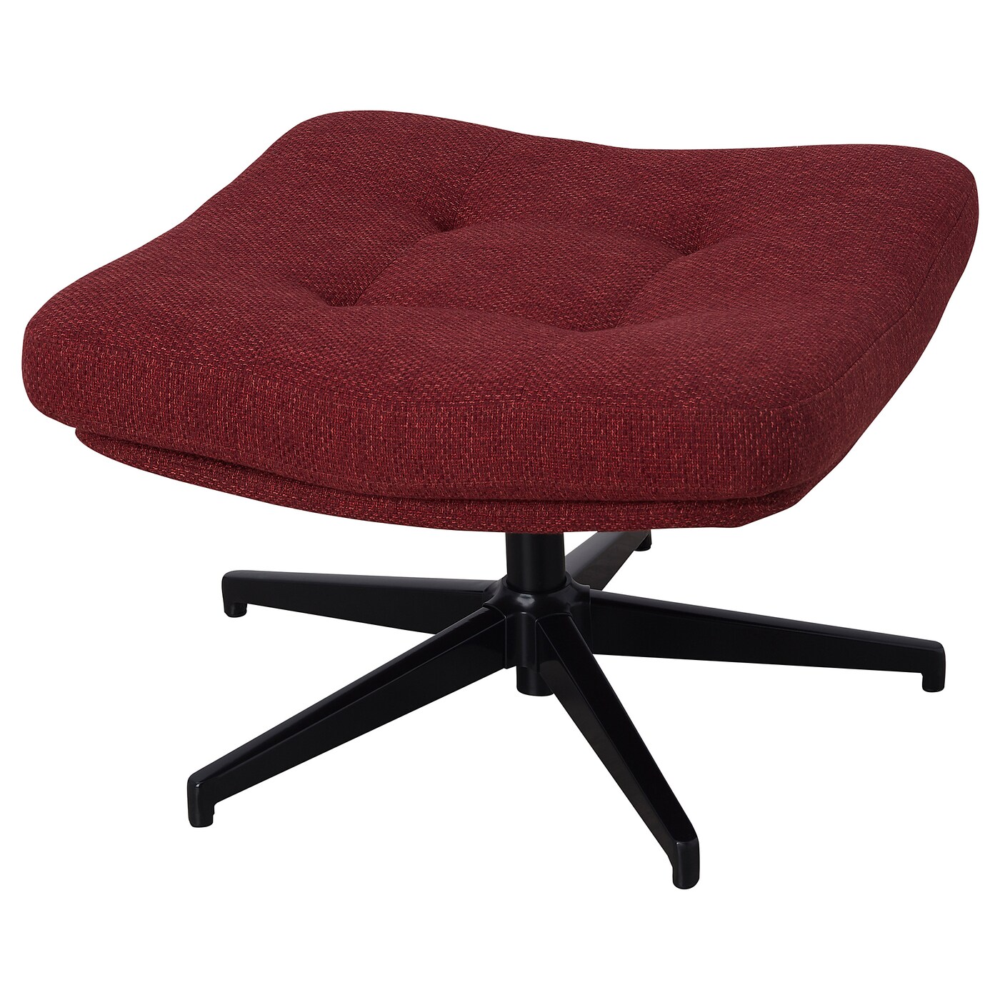 IKEA HAVBERG podnóżek, Lejde czerwonobrązowy, Wysokość: 44 cm