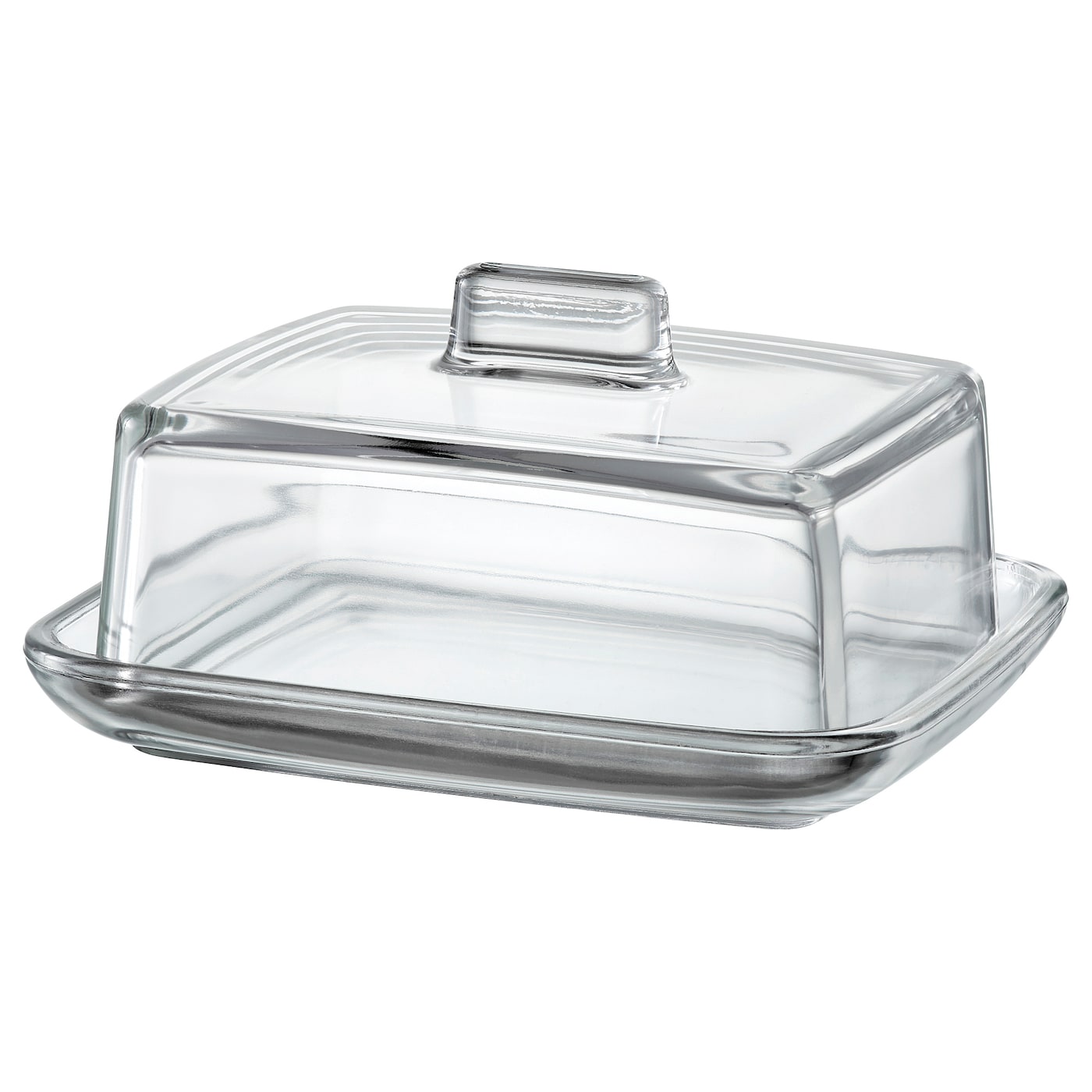 IKEA VITROCKA maselniczka, szkło bezbarwne, Długość: 14 cm