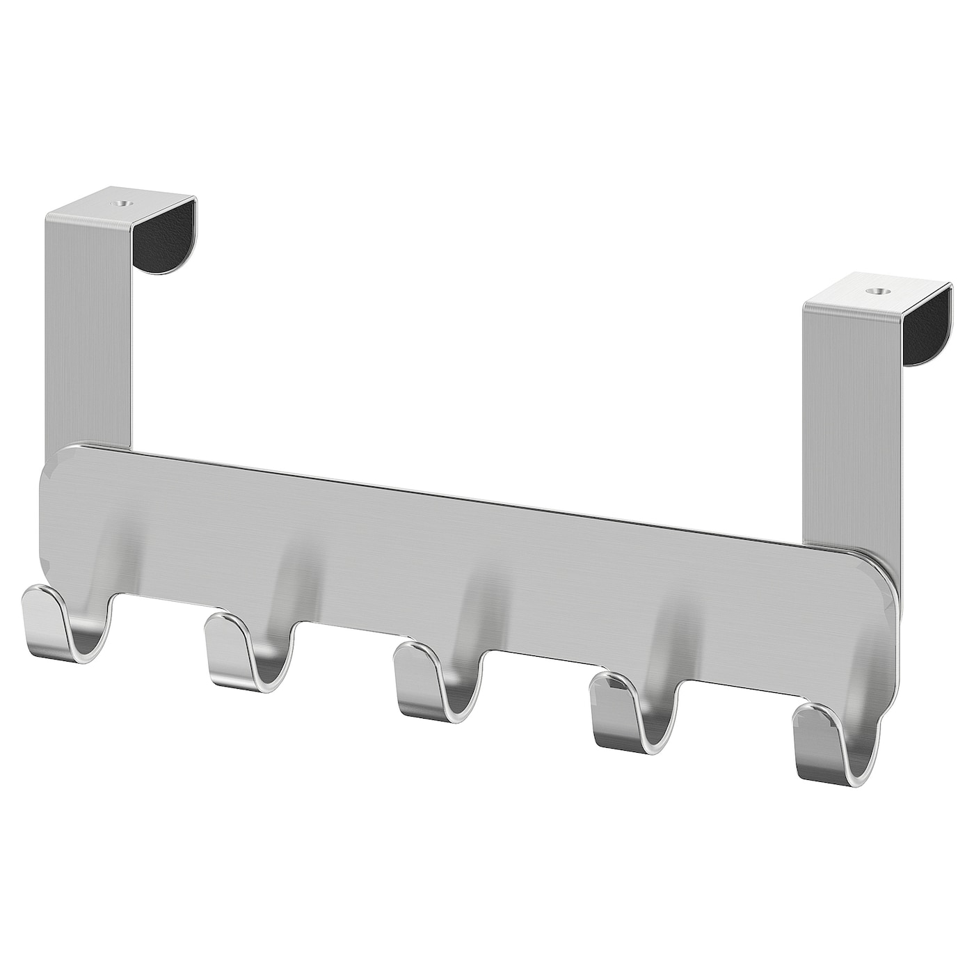 IKEA BROGRUND wieszak na drzwi, stal nierdz, Grubość drzwiczek: 4 cm