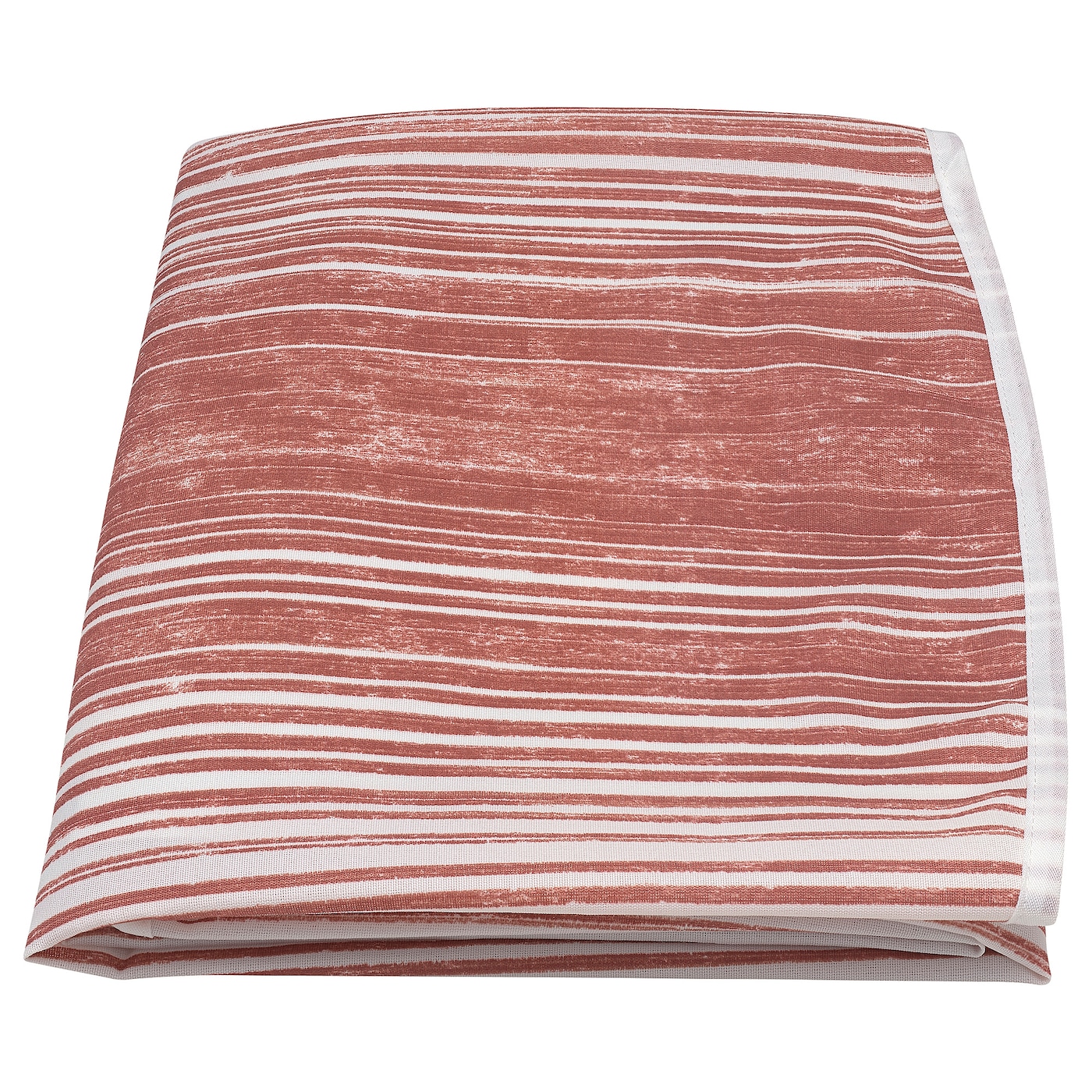 IKEA TAGGSIMPA obrus, biały/czerwony okrągły, 150 cm