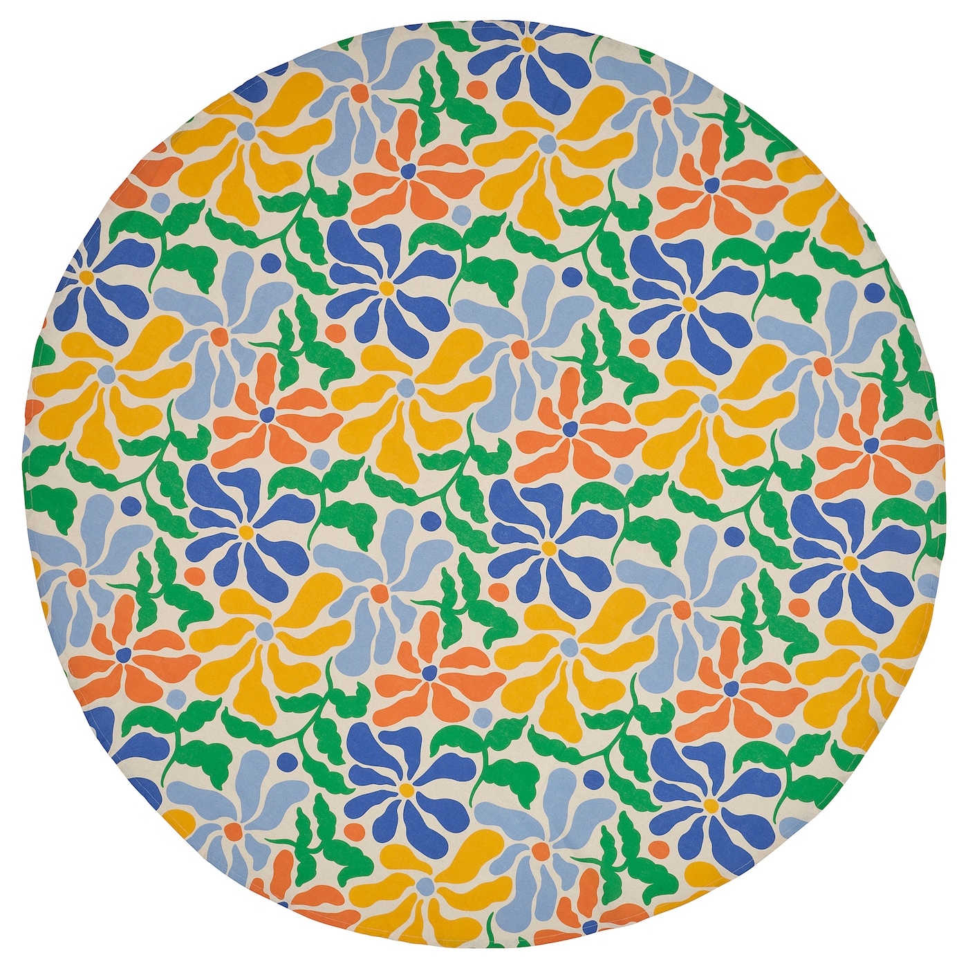 IKEA PILLERSTARR obrus, wielobarwny okrągły, 150 cm