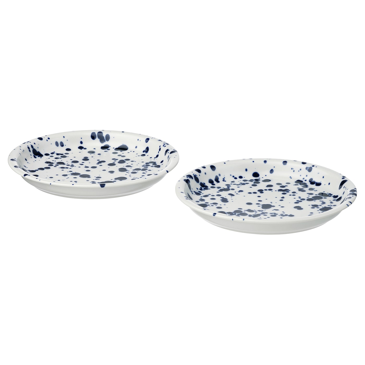 IKEA SILVERSIDA talerzyk, wzór/niebieski, 20 cm