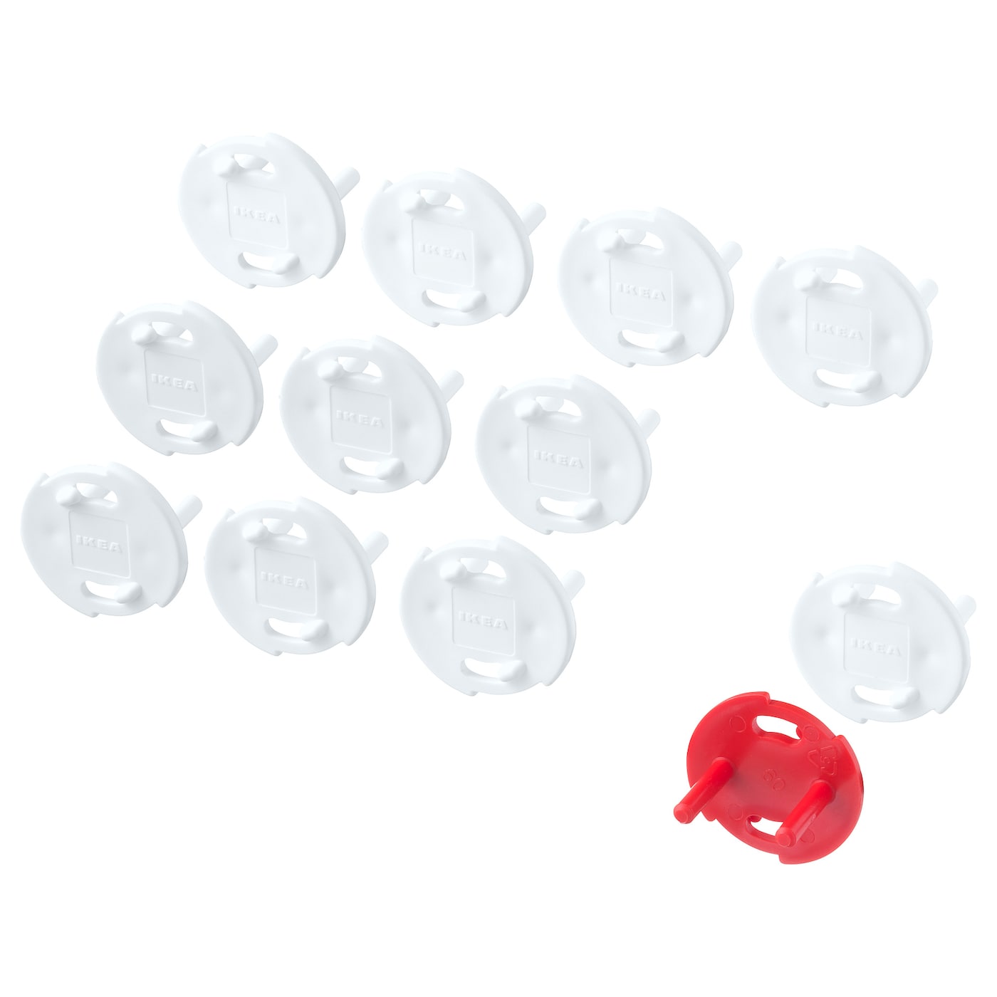 IKEA PATRULL zaślepka do gniazdka, biały, Głębokość: 2.0 cm