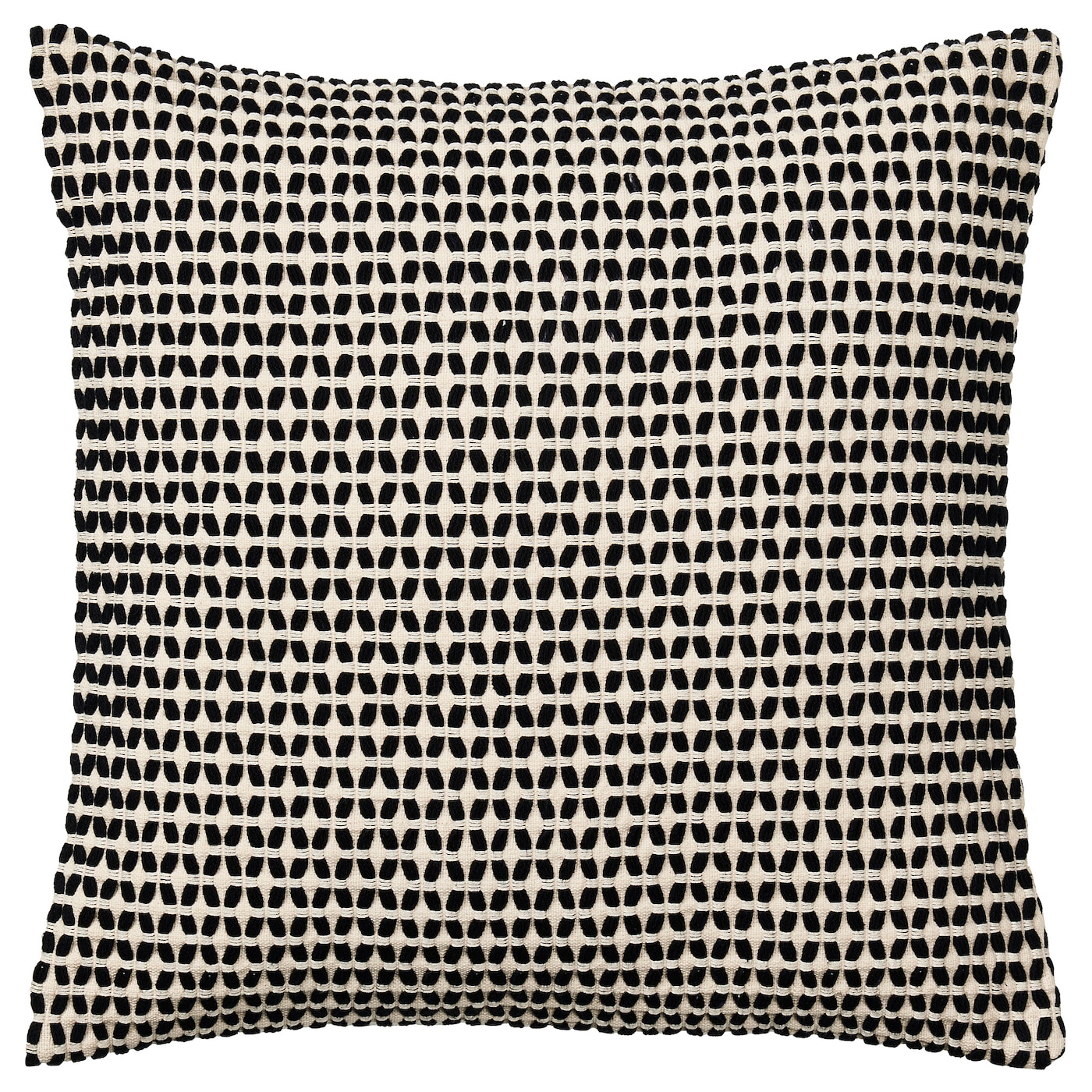 IKEA KUSTFLY poszewka, beżowy/czarny, 50x50 cm