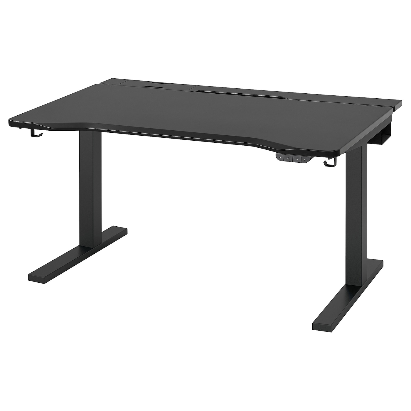 IKEA UTMANING biurko gamingowe typu siedź/stój, elektryczny/czarny, 120x80 cm