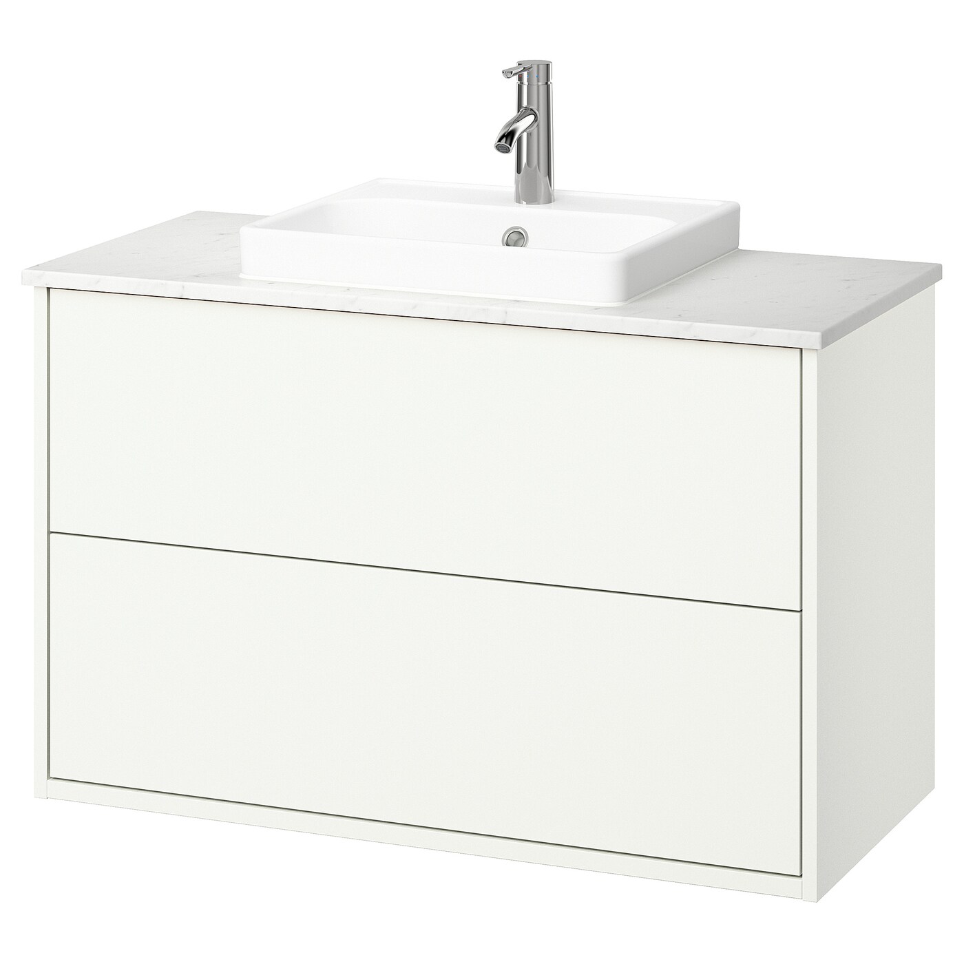 IKEA HAVBÄCK / ORRSJÖN szaf umyw z szufladami/umyw/bateria, biały, 102x49x71 cm