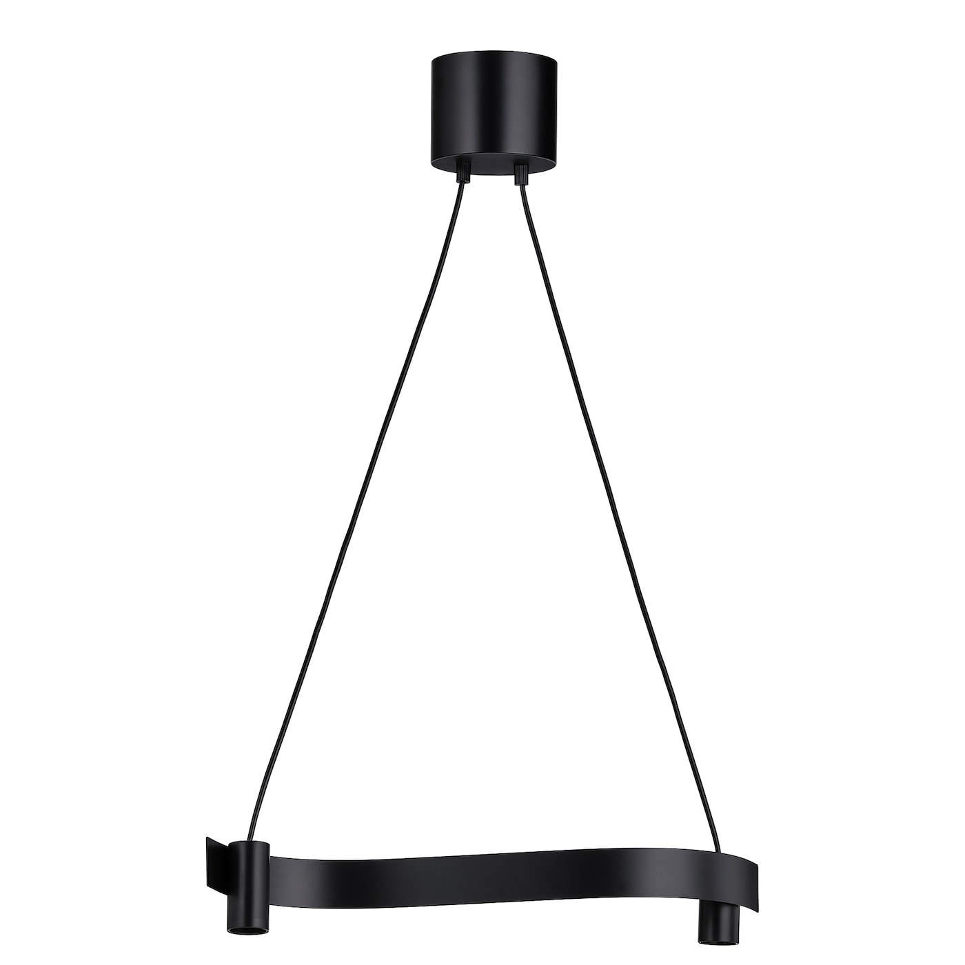 IKEA ACKJA lampa wisząca, fala/czarny, 60 cm