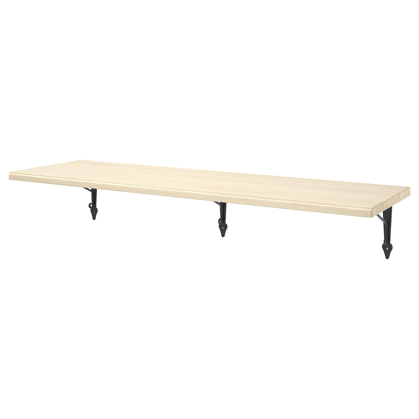 IKEA TRANHULT / KROKSHULT półka ścienna, osika, 120x30 cm