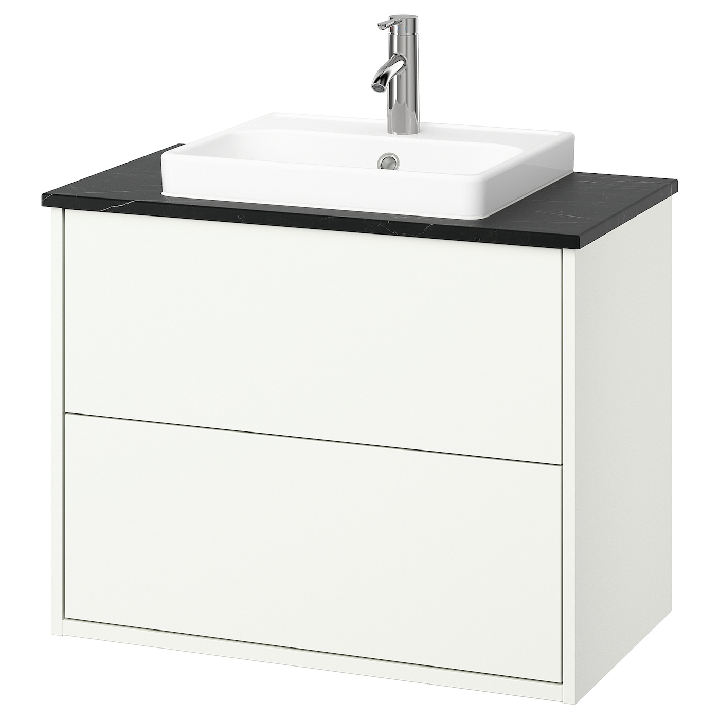 IKEA HAVBÄCK / ORRSJÖN szaf umyw z szufladami/umyw/bateria, biały, 82x49x71 cm