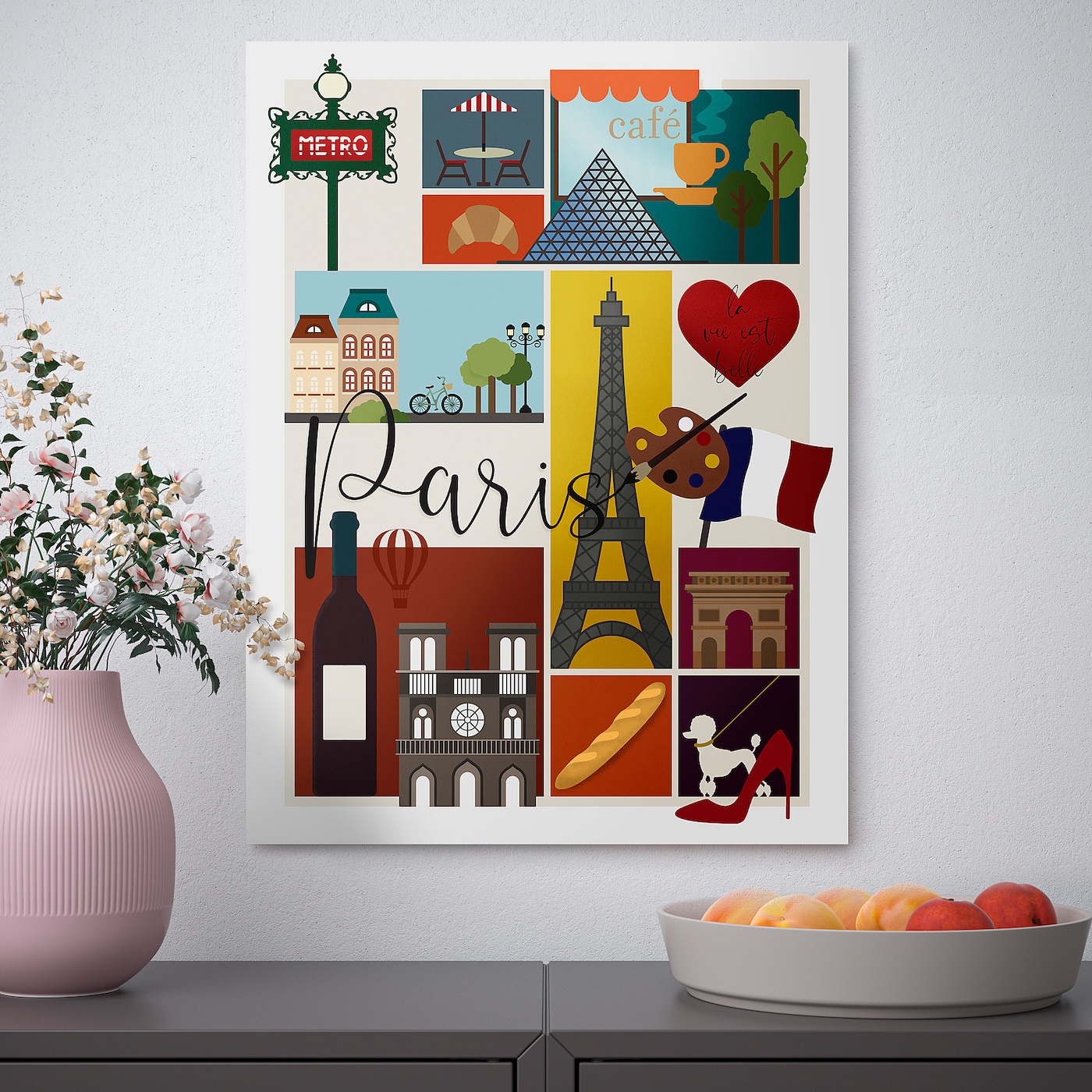 IKEA PJÄTTERYD obraz, Paryż, 30x40 cm