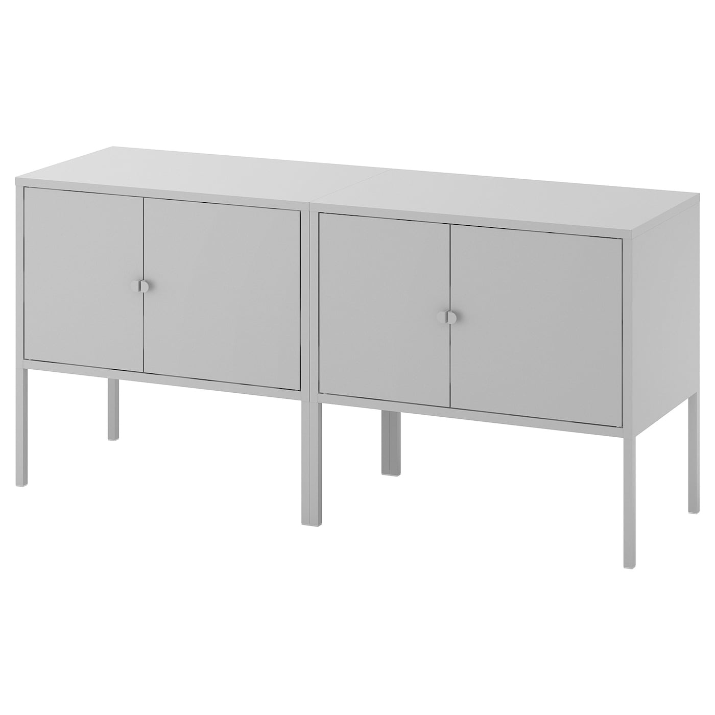 IKEA LIXHULT kombinacja szafek, szary, 120x35x57 cm