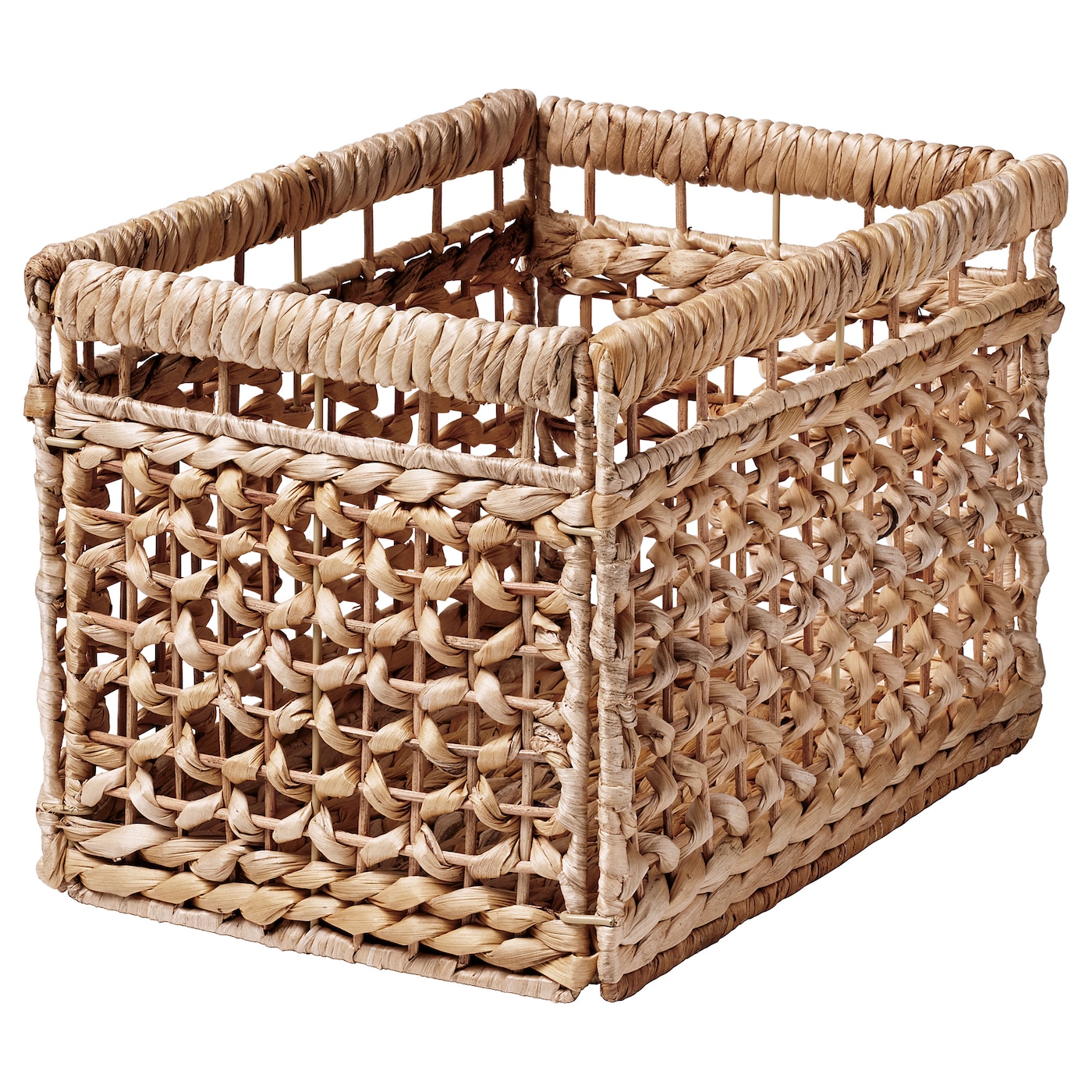 IKEA TÄTING kosz, Hiacynt Wodny/naturalny, 35x25x25 cm