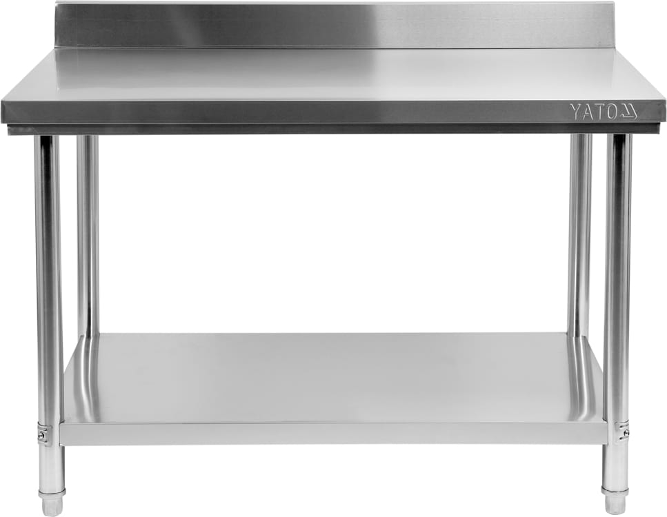 SKŁADANY STÓŁ PRZYŚCIENNY Z PÓŁKĄ 1200x600xH850+100MM YATO | YG-09022