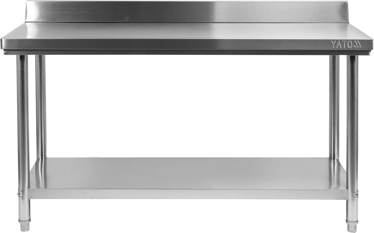 SKŁADANY STÓŁ PRZYŚCIENNY Z PÓŁKĄ 1500x600xH850+100MM YATO | YG-09024