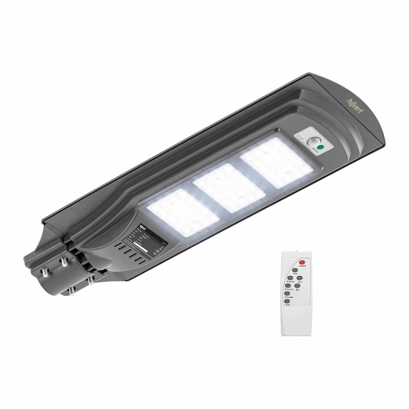 Lampa uliczna solarna, 300 W, czujnik ruchu | HT-SLED-300