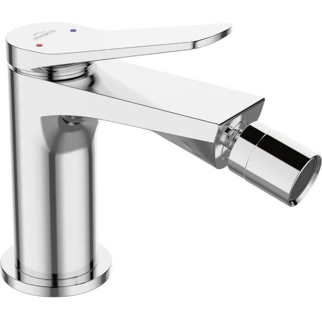 INVENA Bateria bidetowa stojąca ALONIA z korkiem click-clack chrom BB
