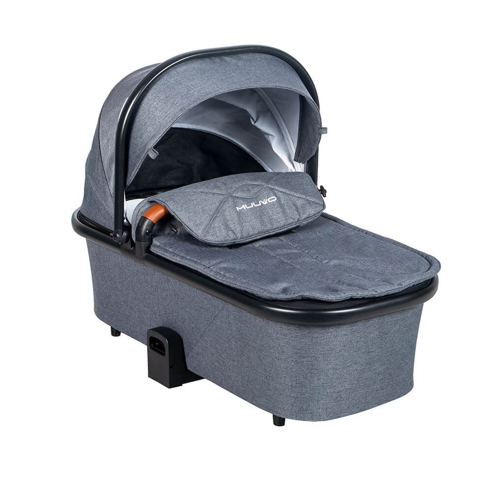 Muuvo Slick - wózek spacerowy z gondolą i wyposażeniem -Graphite Lush