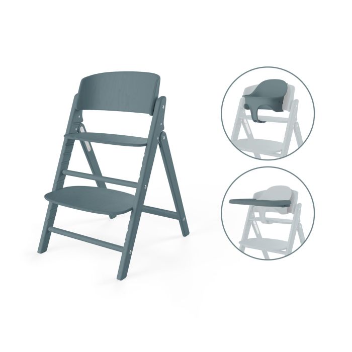 Cybex Click & Fold 3w1 - krzesełko z zestawem Baby Set i tacką-Stone Blue