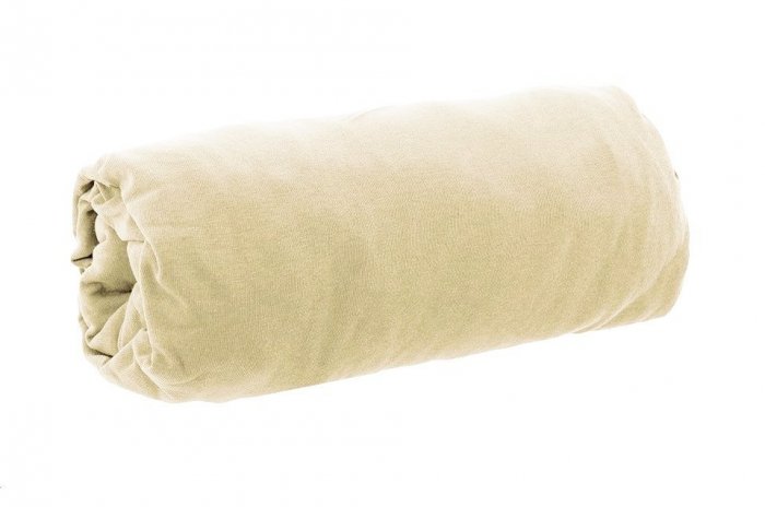 Prześcieradło jersey DELUX 160x200x15 z gumką wz. Ecru