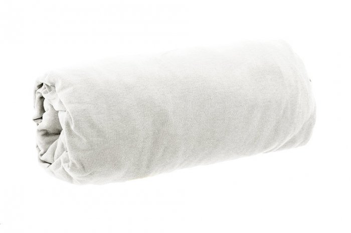 Prześcieradło jersey francuski 140x200 z gumką wz. Biały