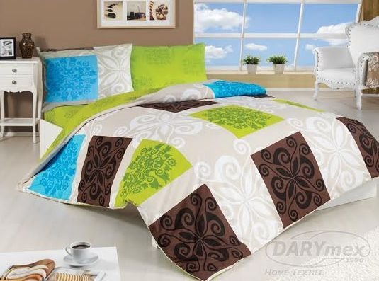 Poszewka flanelowa 70x80 wz. Sedef Green