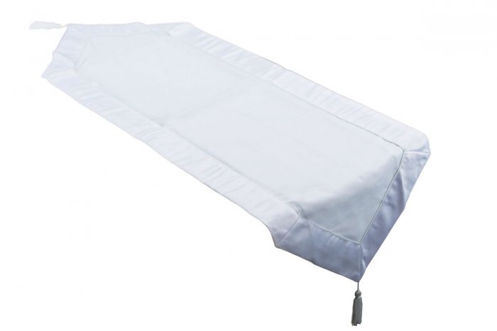 Obrus Dedal z frędzlem 40x120 Kolor: biały