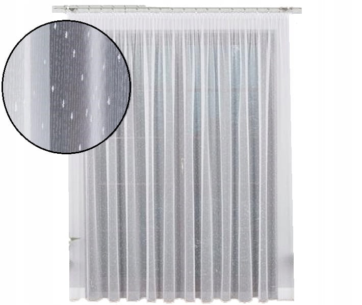 Firana Deszczyk 270x600 taśma - elegancka dekoracja okna